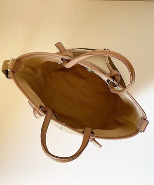 Hekhèr Le Style de Vie 【日本製 / 2WAY】シュリンクレザー ノットハンドバッグ ピンクベージュ