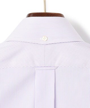 J.PRESS MEN 【PREMIUM PLEATS / 形態安定】マイクロストライプ ドレスシャツ / B.D. ライラック系1