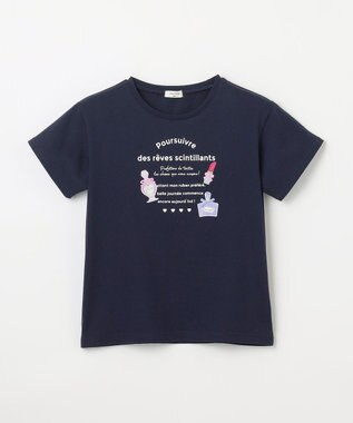 ANY KIDS ひんやりクール ロゴTシャツ ネイビー