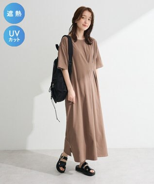 Green Parks 半袖タックカットワンピース