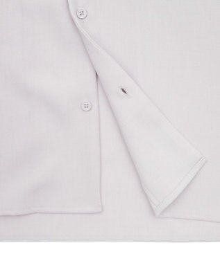 WEGO 【速乾/しわになりにくい/MLサイズ展開】ドライポリオープンカラーシャツ（SS） ライトグレー