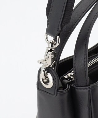 Y'SACCS カウレザー すっきり2wayミニトート ブラック