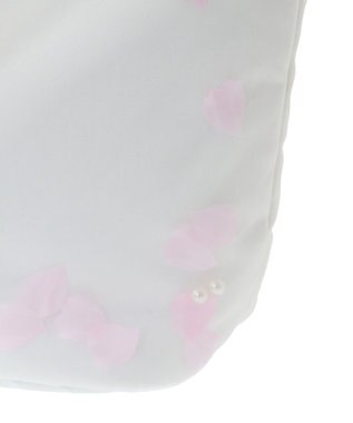 Maison de FLEUR マリエペタルパールフリルハンドルトートバッグ Off White