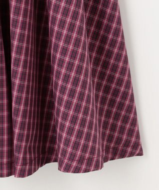 組曲 KIDS 【110-140㎝】チェック ワンピース ラズベリー系3