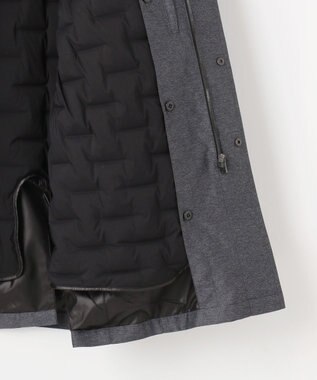 JOSEPH ABBOUD 【外せるダウンライナー/軽量】2WAYインターレース ダウンコート グレー系