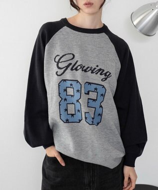 WEGO 【洗える】グラフィックニットBIGプルオーバー