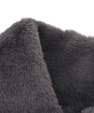 Green Parks フェイクファーティペット Charcoal Gray