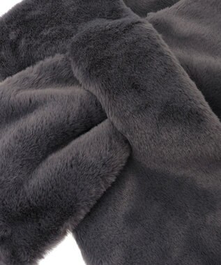 Green Parks フェイクファーティペット Charcoal Gray