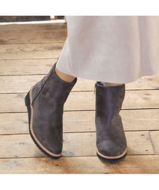  <carino>【レイン・スノー対応】ウエッジヒールショートブーツ