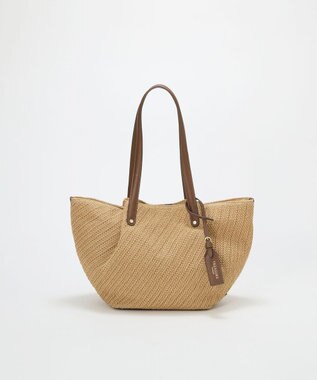 TOPKAPI 【TREASURE TOPKAPI】ロングハンドル タック カゴバッグ ベージュ