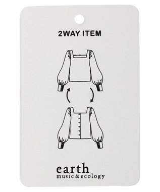 earth music&ecology ２ｗａｙストラップブラウス Off White