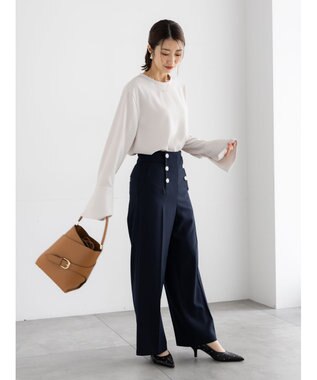 Te chichi パウダーツイルマリンスラックス《2026 spring catalog item》 ネイビー