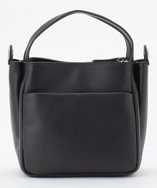 Y'SACCS カウレザー すっきり2wayミニトート ブラック