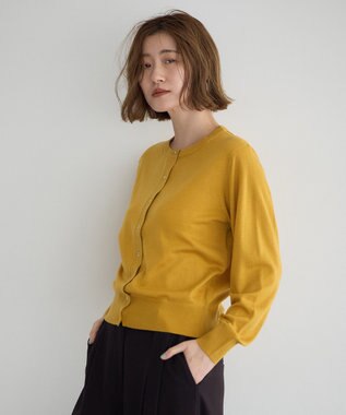 YECCA VECCA 金釦クルーネックカーディガン