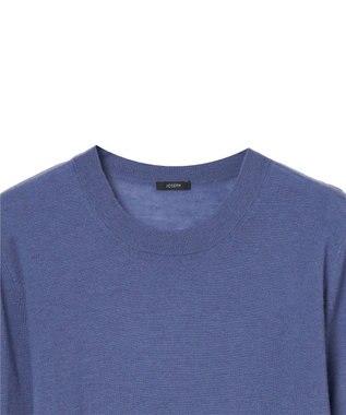 JOSEPH 【洗える】キャッシュエアー　ラウンドネックニット Harbour