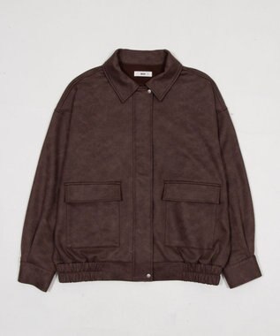 WEGO スウェードポンチジャケット ブラウン