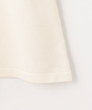 Feroux 肩リボン ペプラムニット ピンク系ボーダー