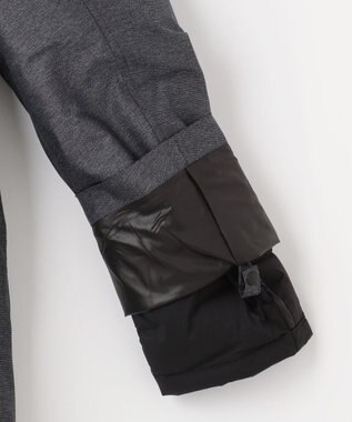 JOSEPH ABBOUD 【外せるダウンライナー/軽量】2WAYインターレース ダウンコート グレー系