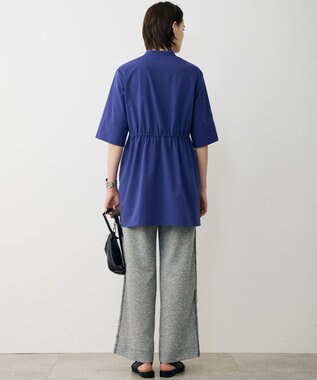 ICB 【先行予約】 ヴィンテージスパンブロード デザインブラウス ロイヤルブルー