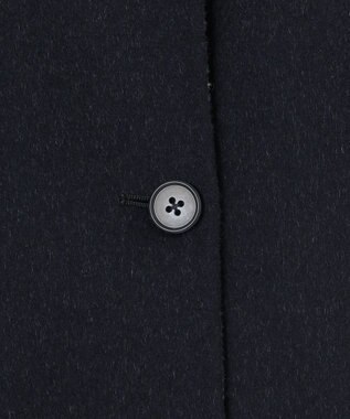 J.PRESS LADIES L 【リバーシブル】ウールナイロン リバー チェック ショート コート ネイビー系