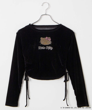 WEGO 【サンリオ】HELLOKITTYコラボトップス ブラック