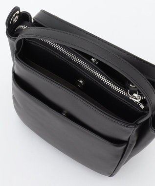 Y'SACCS カウレザー すっきり2wayミニトート ブラック