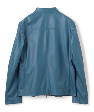 JOSEPH HOMME ライトラムナッパ レザー   シングルライダース ダルブルー系