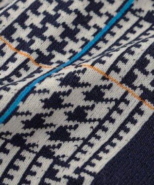 23区GOLF 【MEN】チェック柄レギュラーソックス ネイビー系3