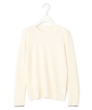 ICB 【洗える】エクストラファインメリノ クルーネックプルオーバー オフホワイト系