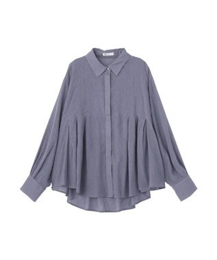 CRAFT STANDARD BOUTIQUE ヴィンテージボイルタックフレアシャツ Purple