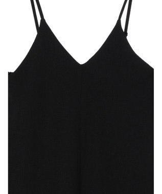 AMERICAN HOLIC 丈違いフクレジャガードキャミワンピース Black