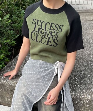 WEGO ラグランジャガードチビニットT カーキ