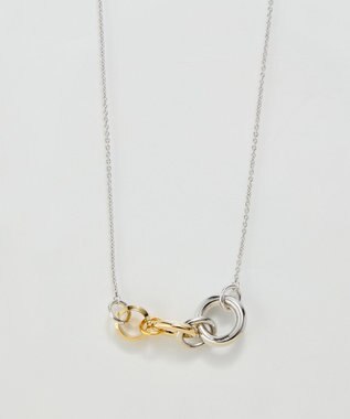 Phoebe 【金属アレルギー対応】ミックスループメタルネックレス　シルバー　ニッケルフリー シルバー