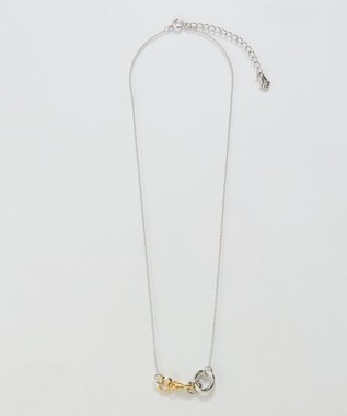 Phoebe 【金属アレルギー対応】ミックスループメタルネックレス　シルバー　ニッケルフリー シルバー