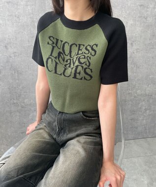 WEGO ラグランジャガードチビニットT カーキ