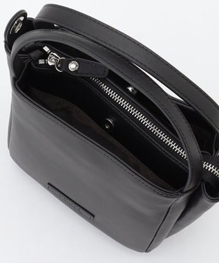 Y'SACCS カウレザー すっきり2wayミニトート ブラック