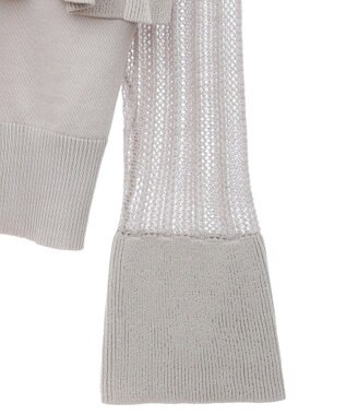 Green Parks ２ＷＡＹ　ラッフル切替ニットトップス Gray