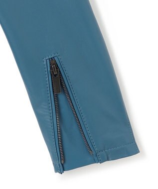 JOSEPH HOMME ライトラムナッパ レザー   シングルライダース ダルブルー系