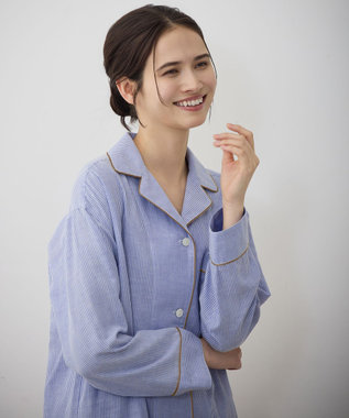 自由区 【12月25日(木)までの期間限定・受注生産】オーガニックコットン パジャマ ブルー