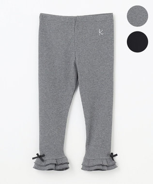 組曲 KIDS 【90-160㎝】【10分丈】テレコフリル レギンス