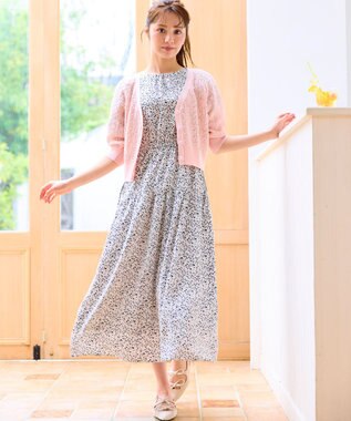 Feroux サマープリント ワンピース ホワイト系1