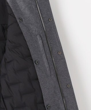 JOSEPH ABBOUD 【外せるダウンライナー/軽量】2WAYインターレース ダウンコート グレー系