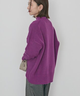 AMERICAN HOLIC モックネックコクーンニットプルオーバー Purple