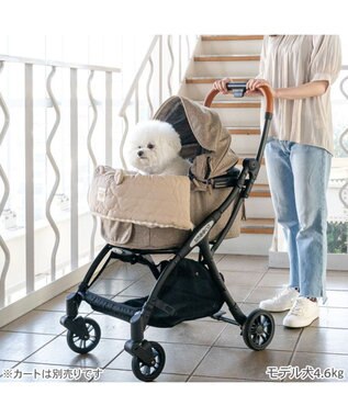 PET PARADISE ペットパラダイス くまちゃん キルト カート用 クッション ベージュ