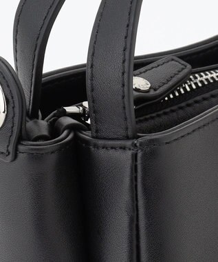 Y'SACCS カウレザー すっきり2wayミニトート ブラック