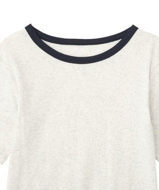 AMERICAN HOLIC 【２点セット】リンガーＴシャツ＋カーディガン Light Gray Mixture