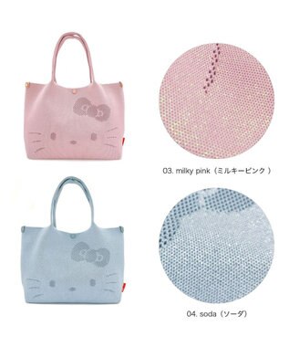 ROOTOTE 8473【ルートート】サンリオ IP.デリ.ルフル.ハローキティ-C 03：ミルキーピンク