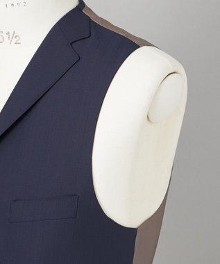 GOTAIRIKU 希少/五大陸限定【御幸毛織】コンパクトヤーン×SUPER120'sWOOL　3ピース（ペーパープレス加工） ネイビー系1