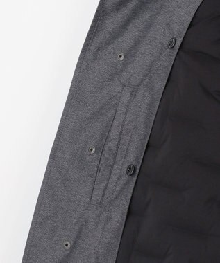 JOSEPH ABBOUD 【外せるダウンライナー/軽量】2WAYインターレース ダウンコート グレー系