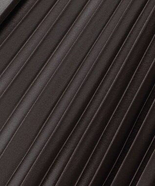 23区 【洗える】レザーライクプリーツ スカート ダークブラウン系